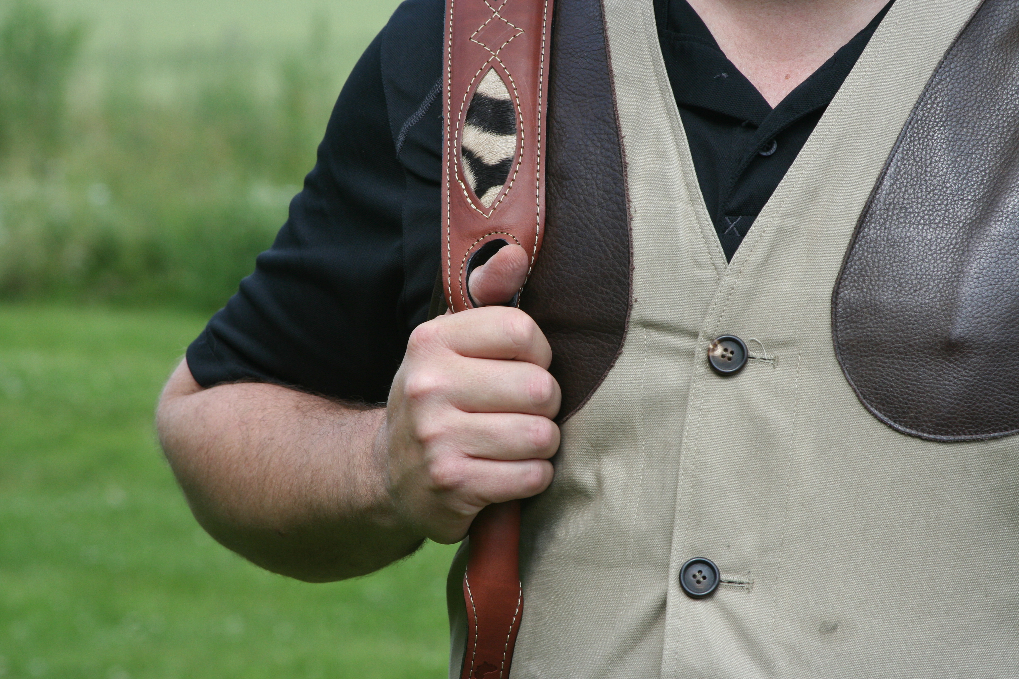 Gun sling med tumhål - Vadderad gevärsrem  - 5