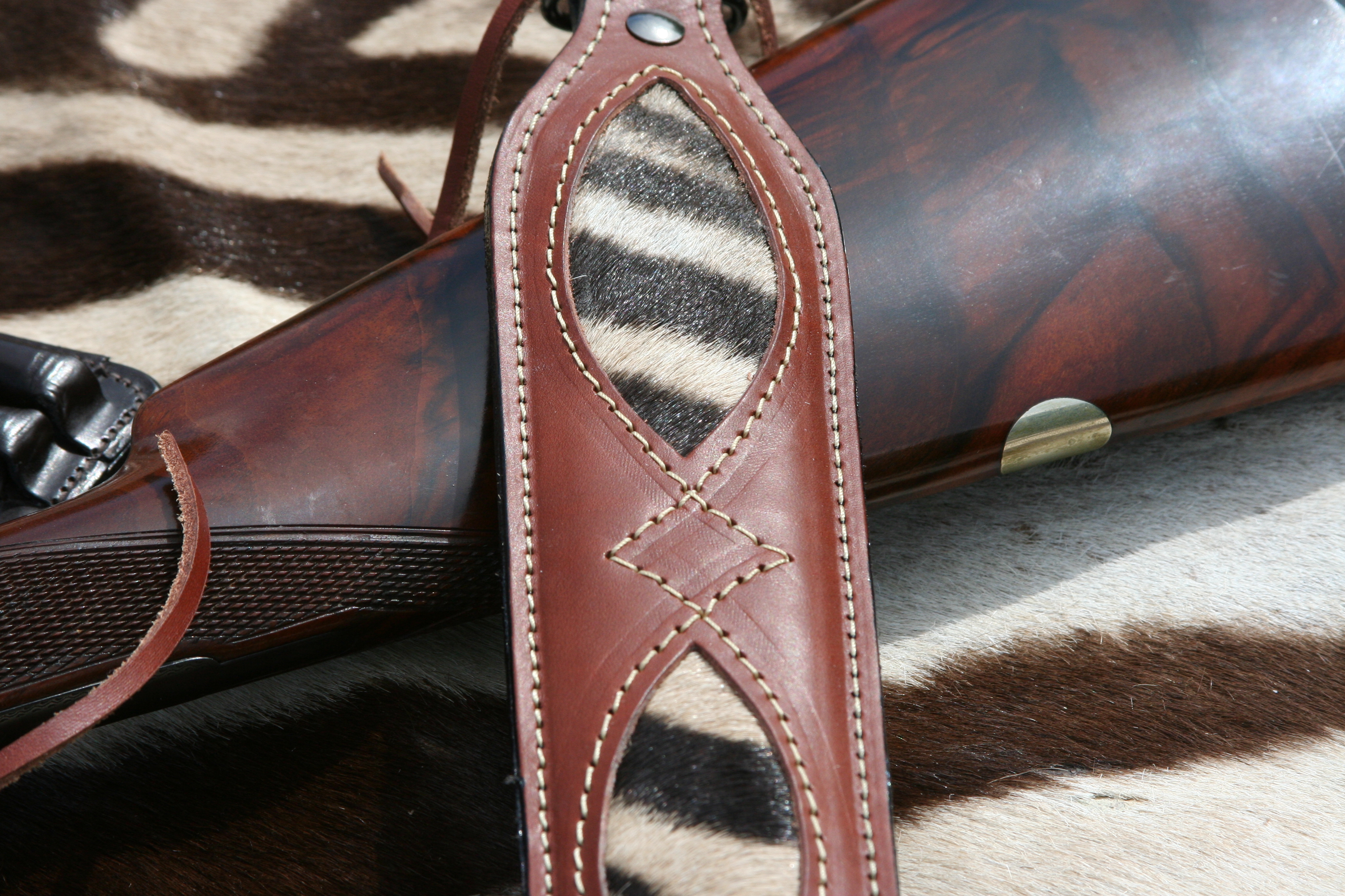 Gun sling med tumhål - Vadderad gevärsrem  - 2