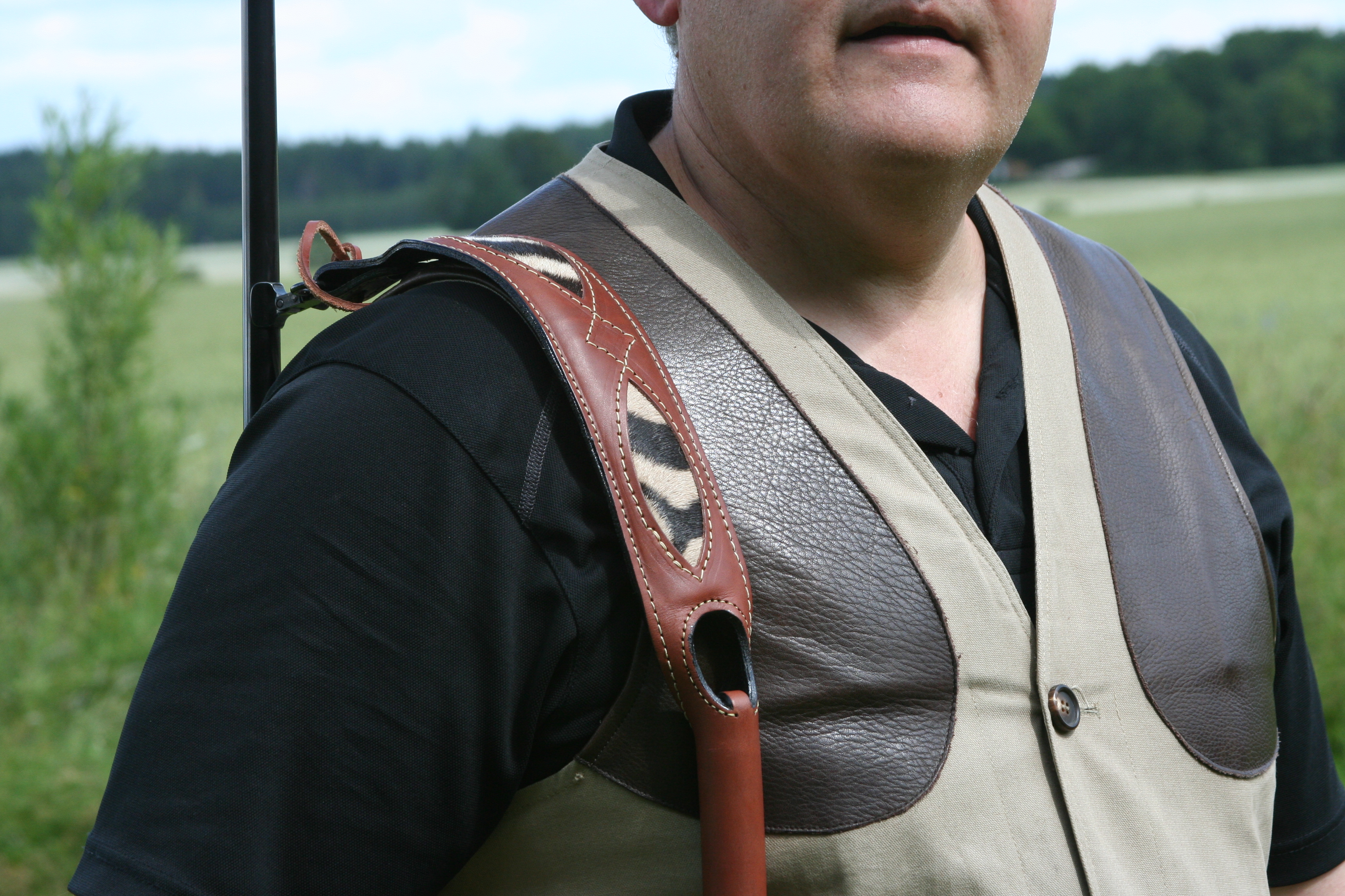 Gun sling med tumhål - Vadderad gevärsrem  - 9
