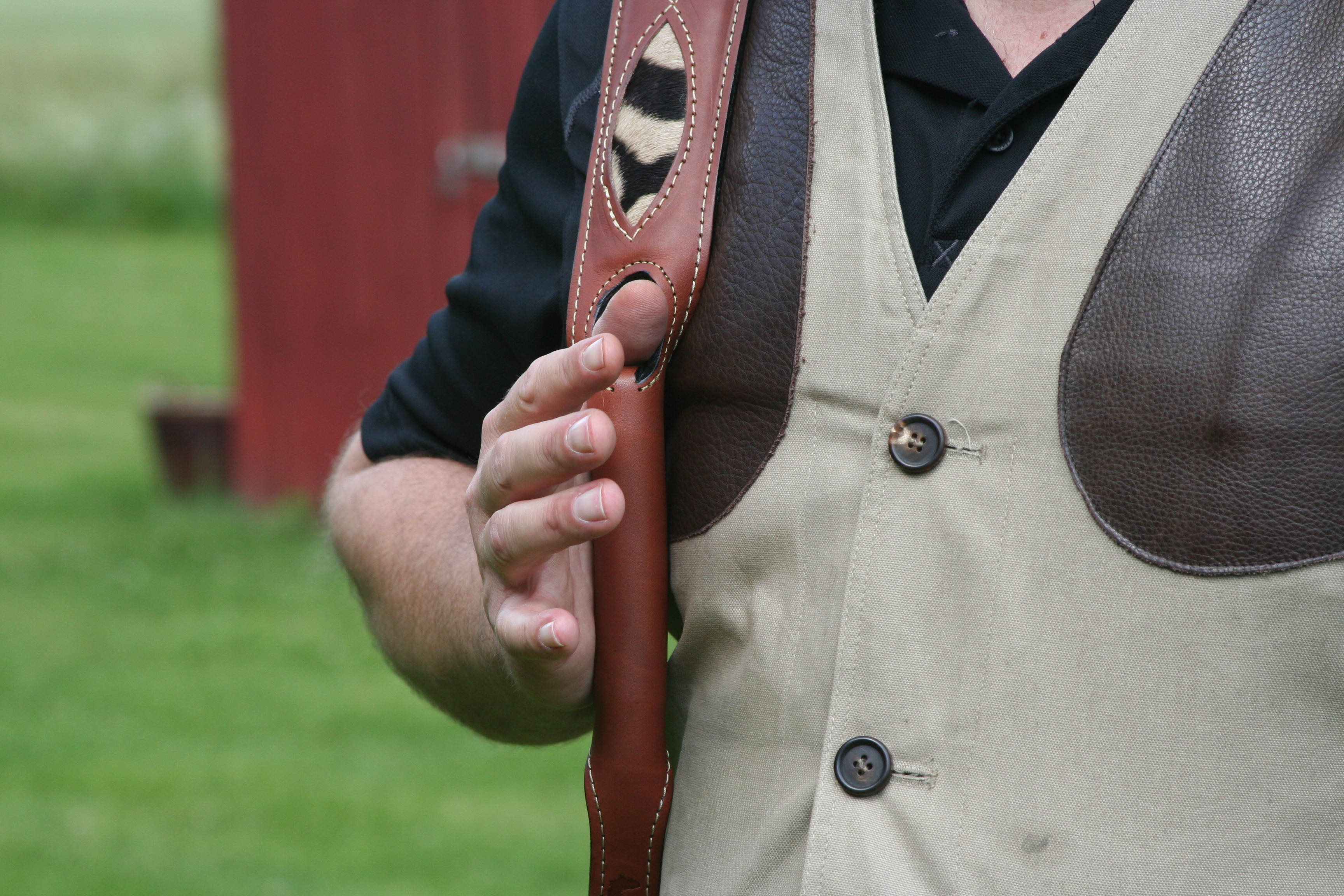 Gun sling med tumhål - Vadderad gevärsrem  - 4