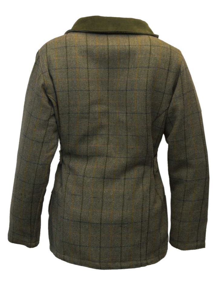 DAMMODELL - Ladies Derby Tweed Shooting Jacket - NAVY STRIPE - 4