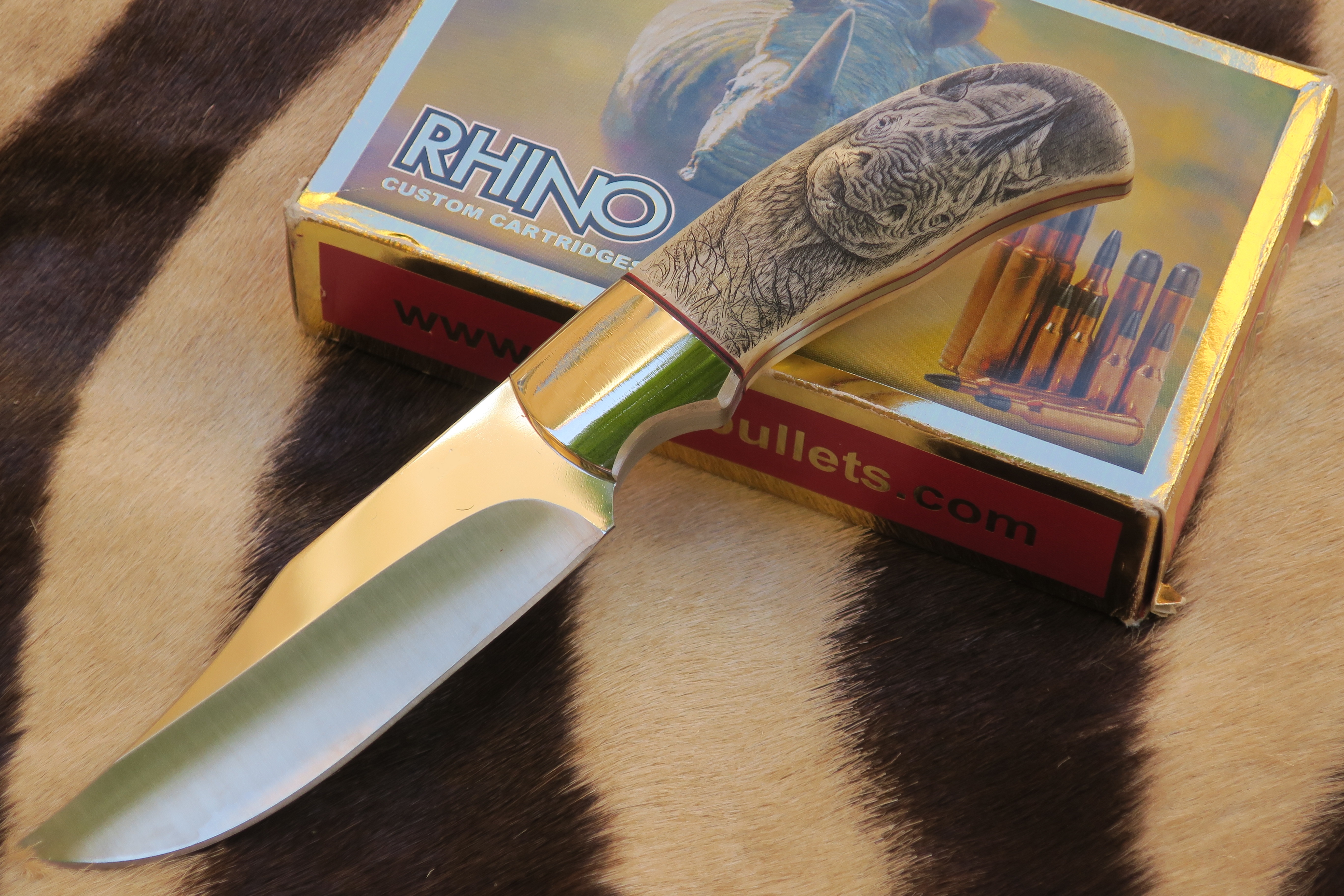 Makalöst Knivhantverk! Rhino – en medium Utility Hunter knife - 2