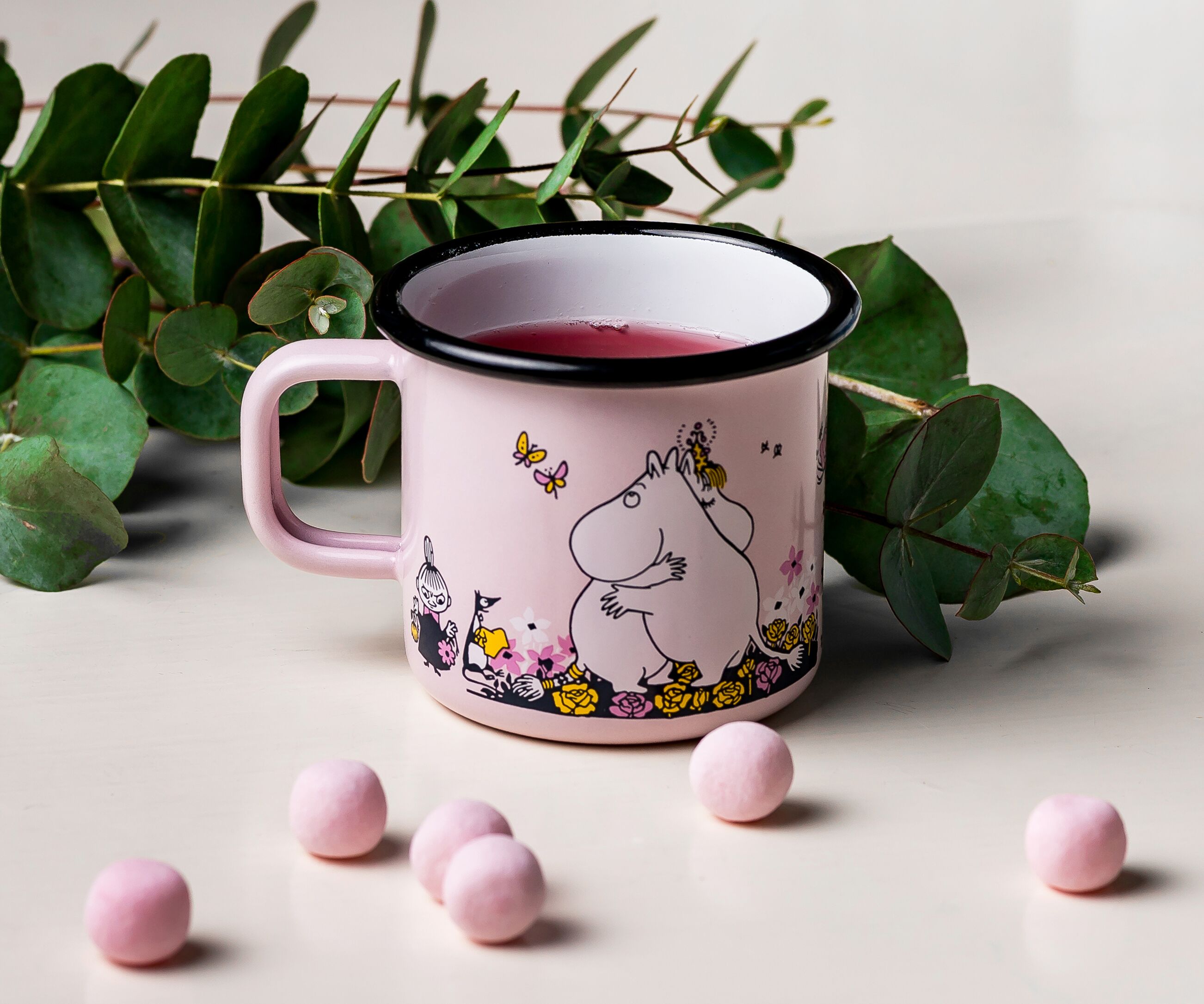 Emaljmugg Mumin Kram 3,7 dl