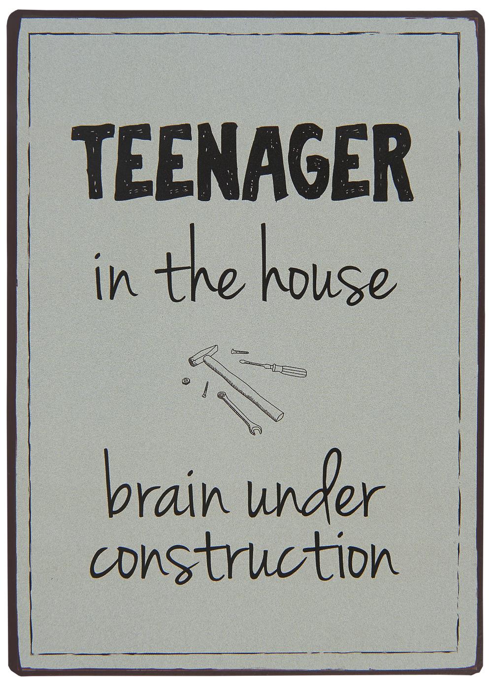 Skylt " TEENAGER in the house .." - 2