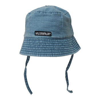 Solhatt Mjuk Denim Mid Wash Med Knyt