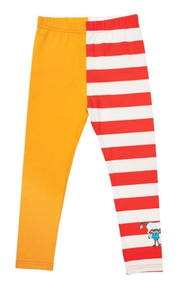  Leggings Pippi Långstrump rand röd