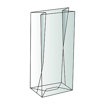 Cellofanpåse med botten 12x7x37 cm