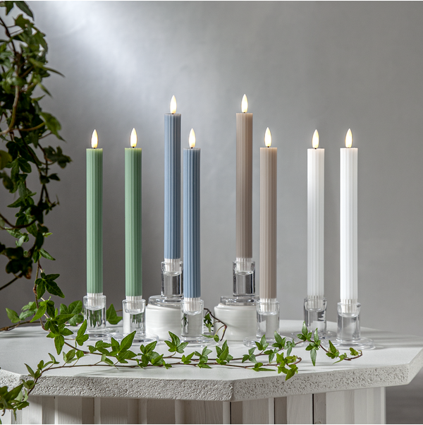 LED Antikljus Flamme Stripe Vita 2-pack  - 3