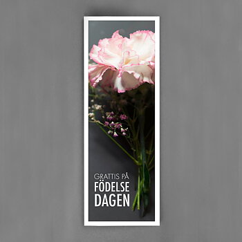 Hang tags - Grattis på födelsedagen blomma
