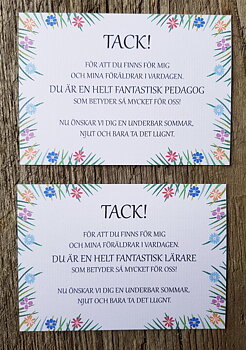 Kort "Tack för att du finns för mig....."