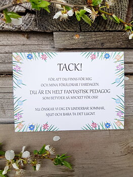 Kort "Tack för att du finns för mig....."