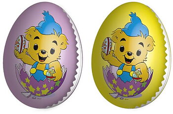 Påskägg Bamse - Gul