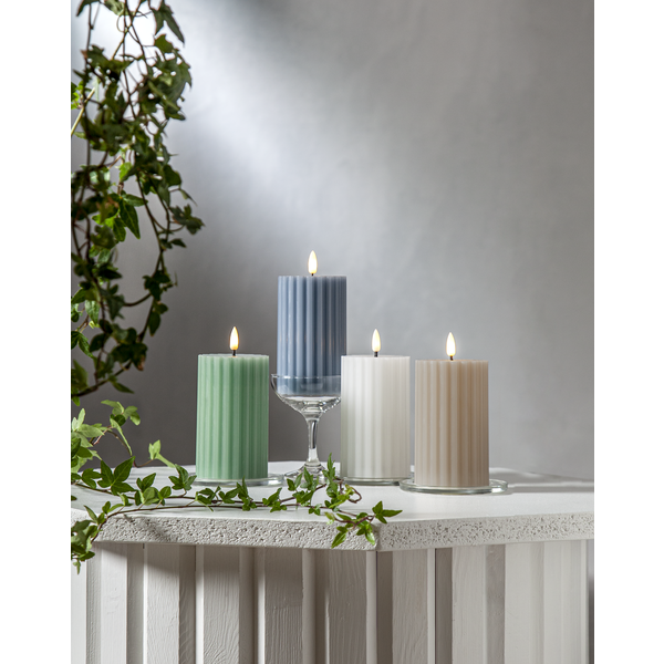 LED Blockljus Flamme Stripe Grön - 2