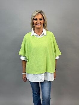 Ponchotröja Nessa - Ljusgrön