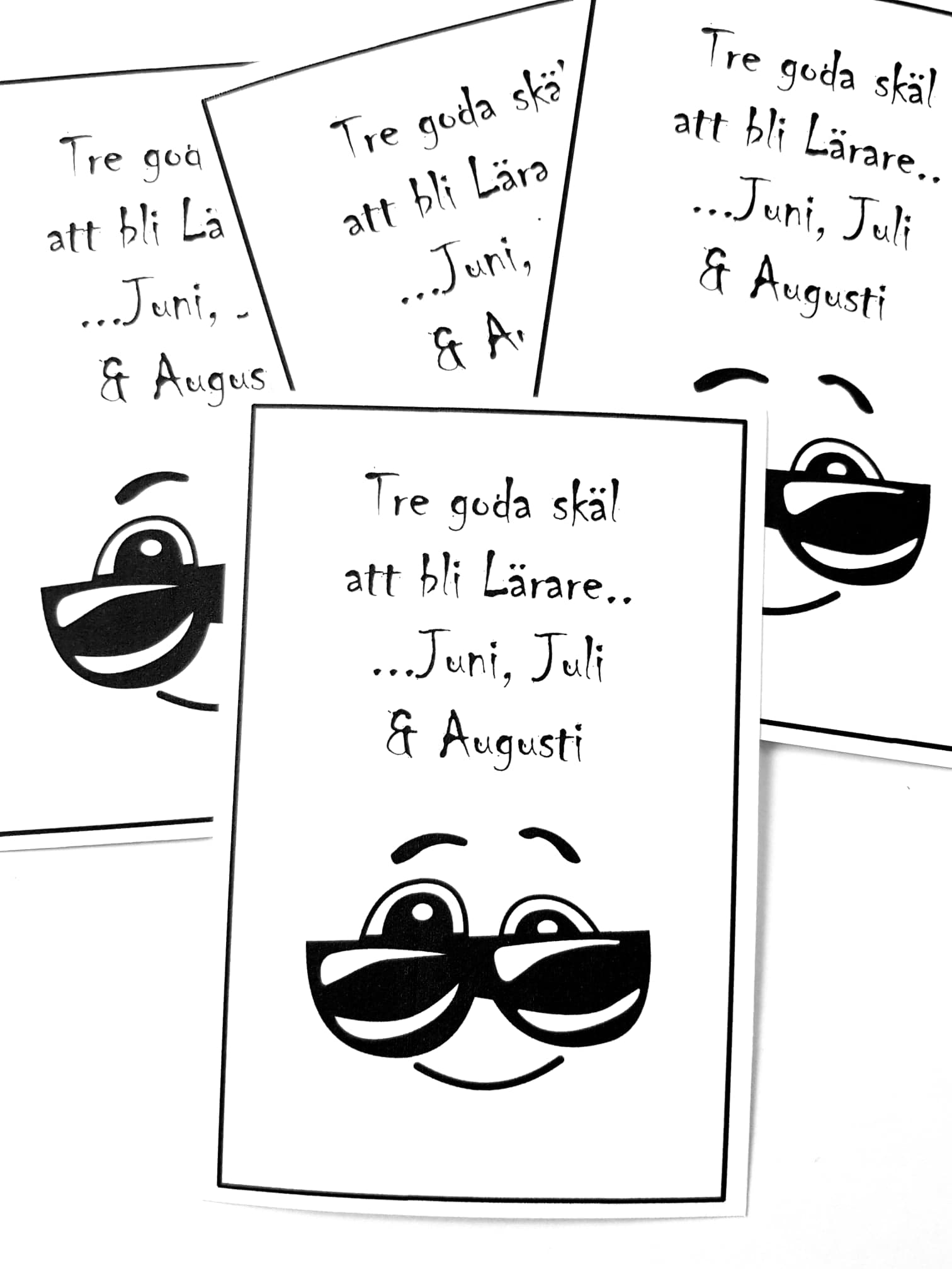 Kort "Tre goda skäl att bli lärare...." - 3