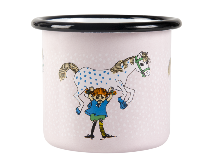 Emaljmugg Pippi och Lilla Gubben 1,5 dl - 3