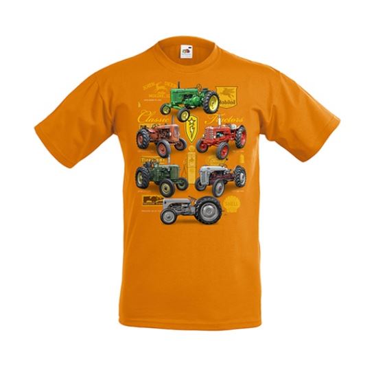 T-shirt Traktorer Classic  Orange  - 2