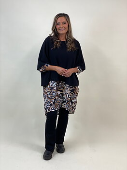 Ponchotröja Nessa - Svart