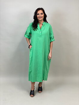 Klänning linnemix Coleen - Mint