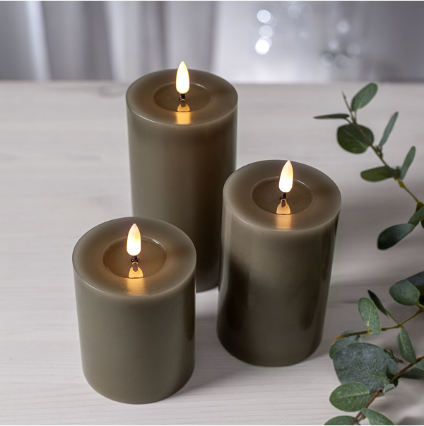 LED Blockljus Flamme Flow Mullvad 15 cm - 3