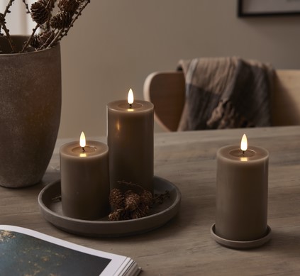 LED Blockljus Flamme Flow Mullvad 15 cm - 2