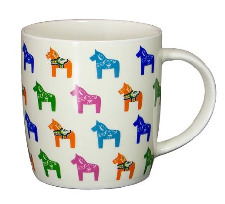 Mugg Dalahäst i färger
