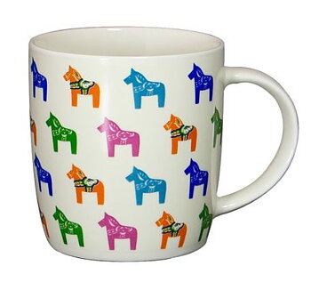 Mugg Dalahäst i färger