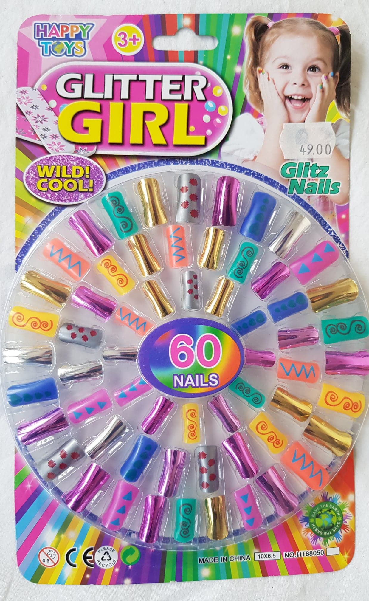 Naglar Glitter Girl