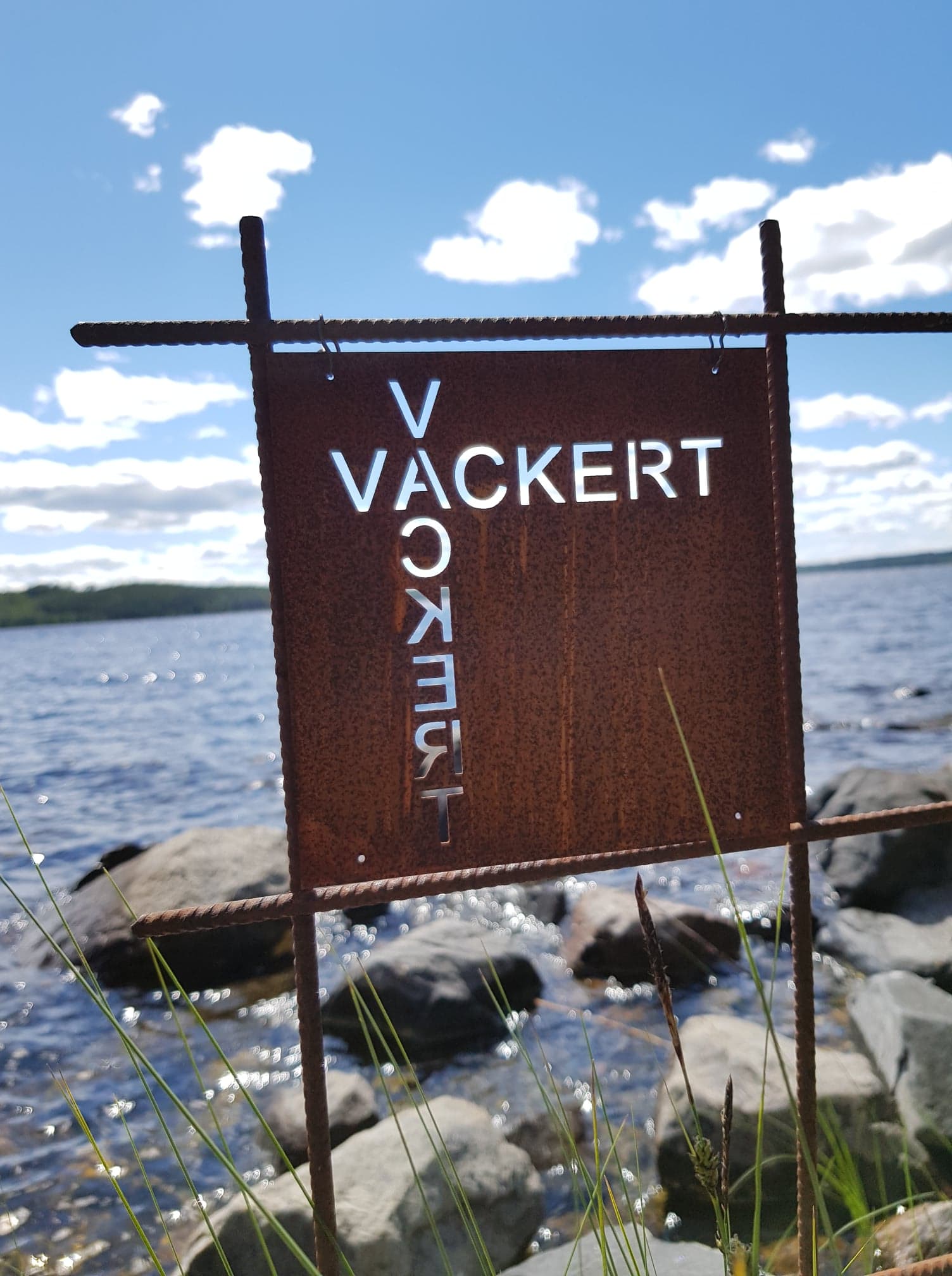 Trädgårdsskylt - Vackert - 2