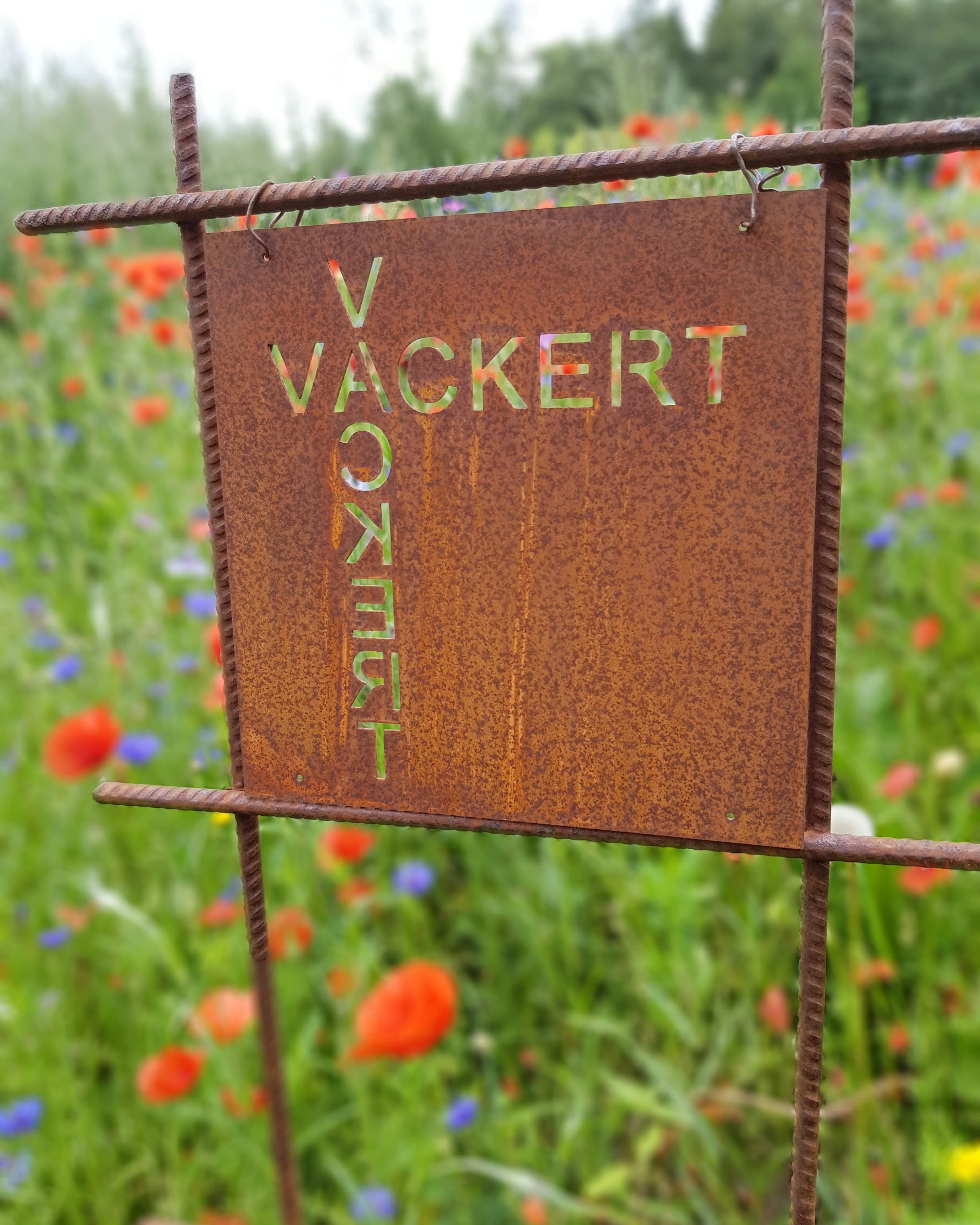 Trädgårdsskylt - Vackert