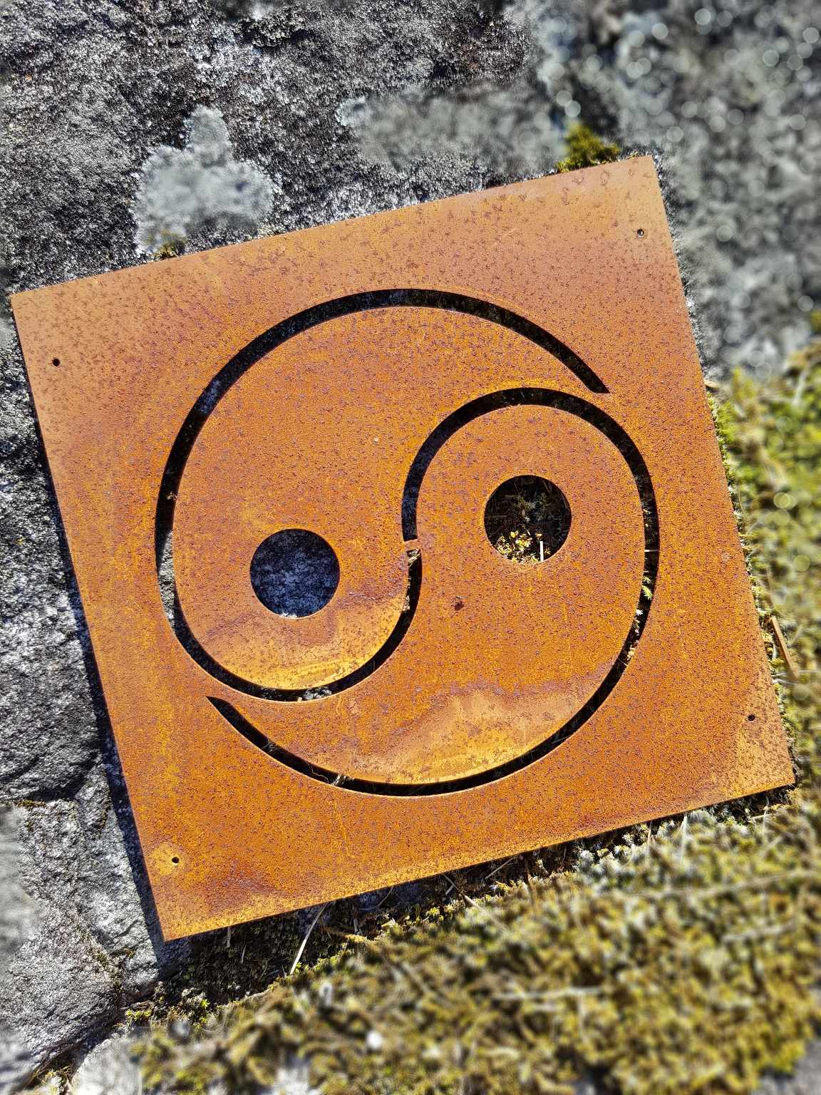 Trädgårdsskylt - Ying Yang - 2
