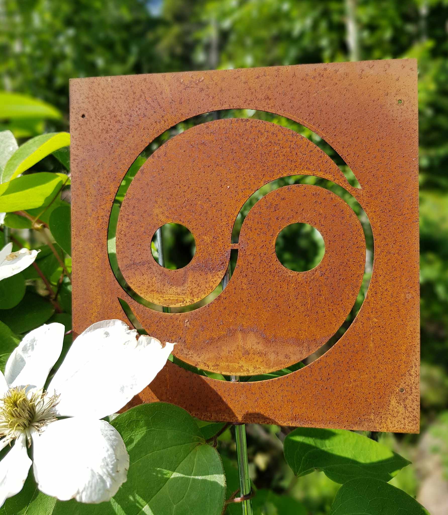 Trädgårdsskylt - Ying Yang