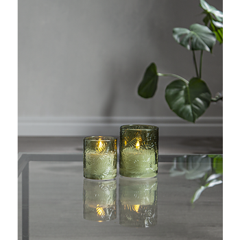 LED Blockljus Flamme Leaf 