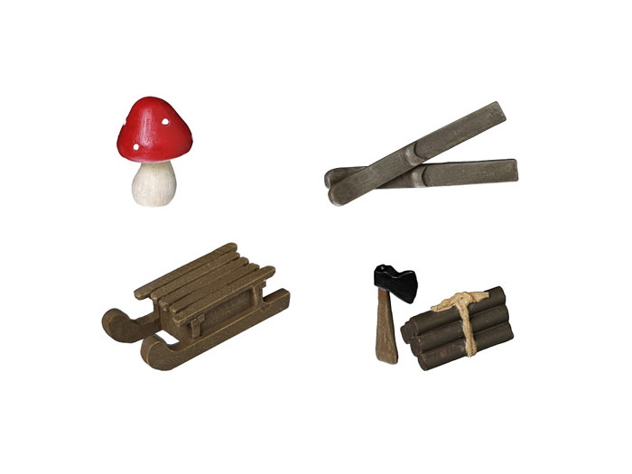 Nisse minifigurer 4 olika 