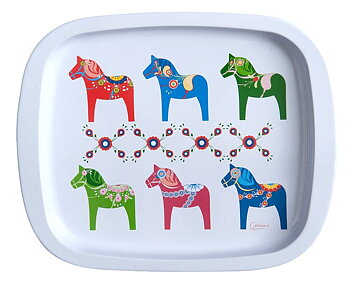 Liten bricka Dalahäst 