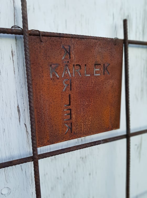 Trädgårdsskylt - Kärlek  - 2