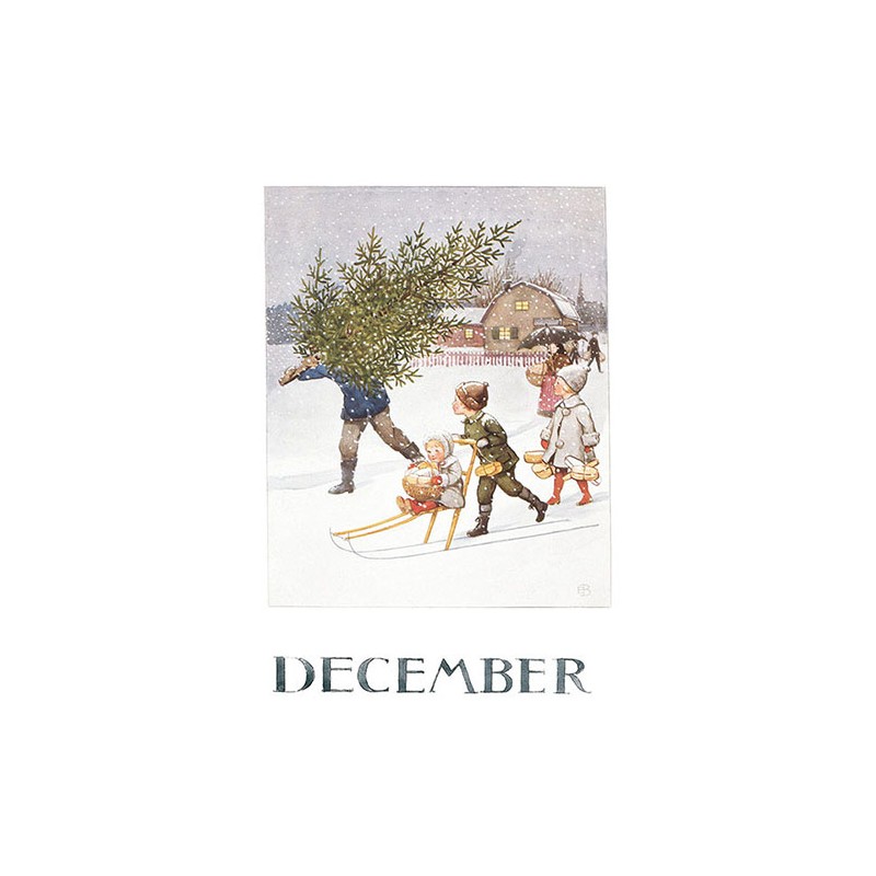 Månadsbilder Vykort Elsa Beskow - 15