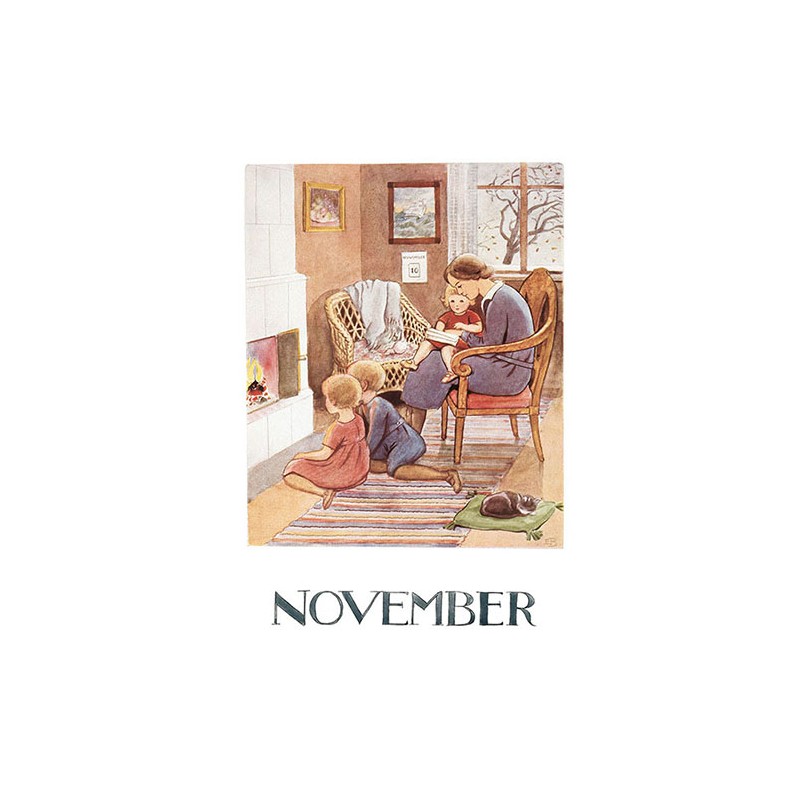 Månadsbilder Vykort Elsa Beskow - 14