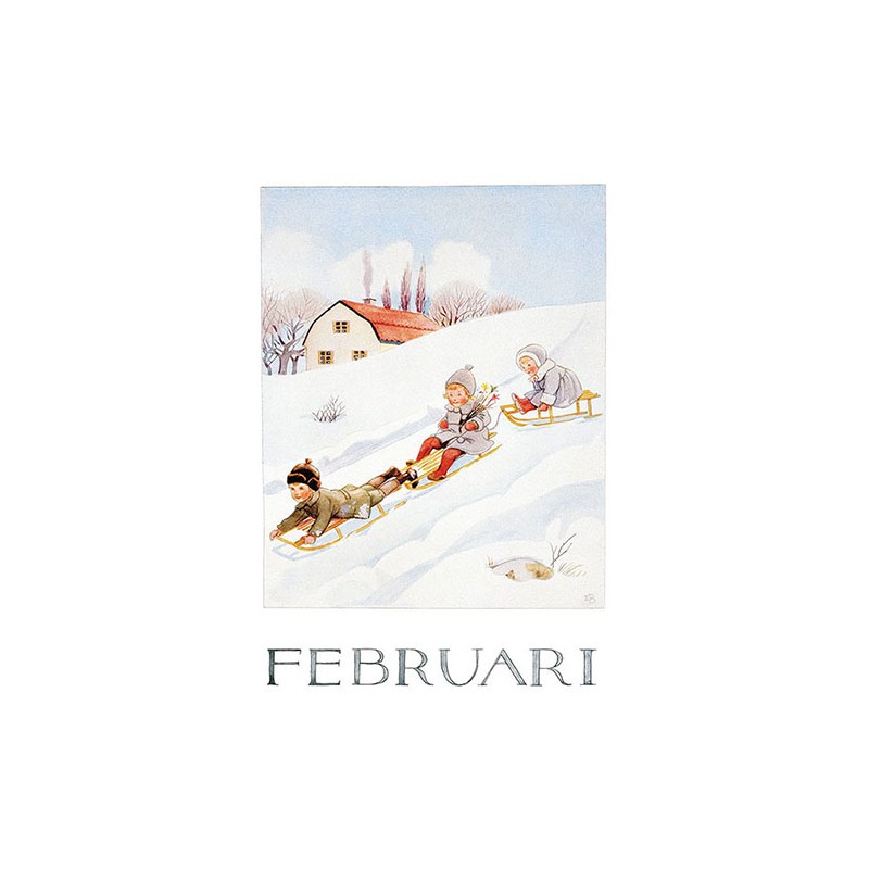Månadsbilder Vykort Elsa Beskow - 5
