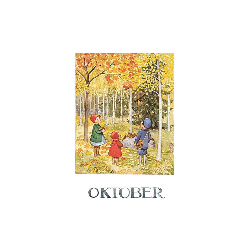 Månadsbilder Vykort Elsa Beskow - 13