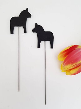 Provsticka Dalahäst Svart