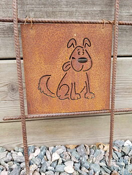 Trädgårdsskylt - Hund