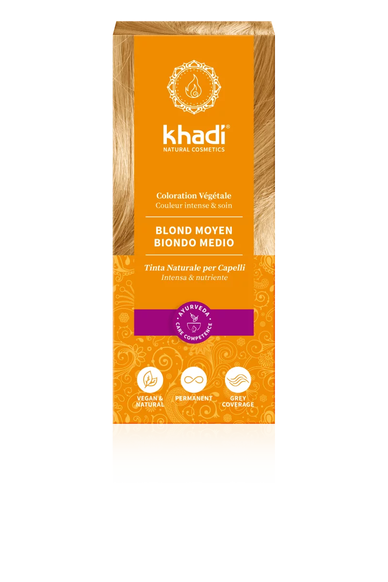 khadi Natural Hair Color Medium Blonde