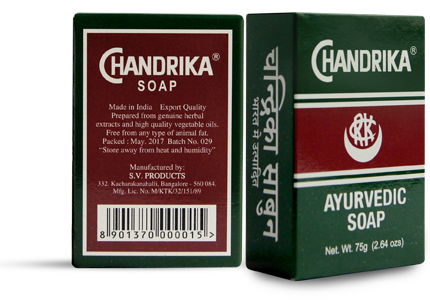 Ayurvediska Soap Company Chandrika Tvål 75g Naturlig Kroppsvård Hudvård Veda Lila