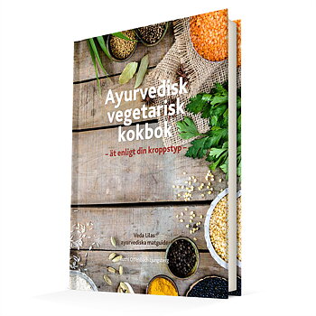 Ayurvedisk vegetarisk kokbok 200 sidor. Inbunden.
