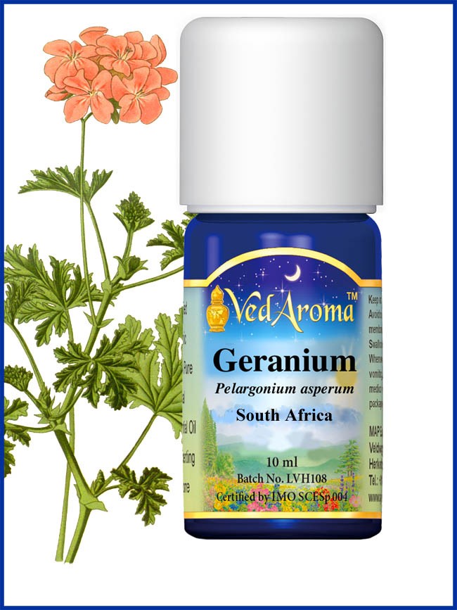 Geranium, rosgeranium eterisk olja eko. 10ml