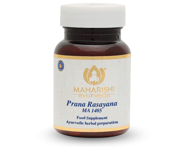 Maharishi Ayurveda Prana Rasayana MA 1405 Breathe Easy Kapslar 20st Ayurvediska Örtpreparat Naturligt Kosttillskott Veda Lila