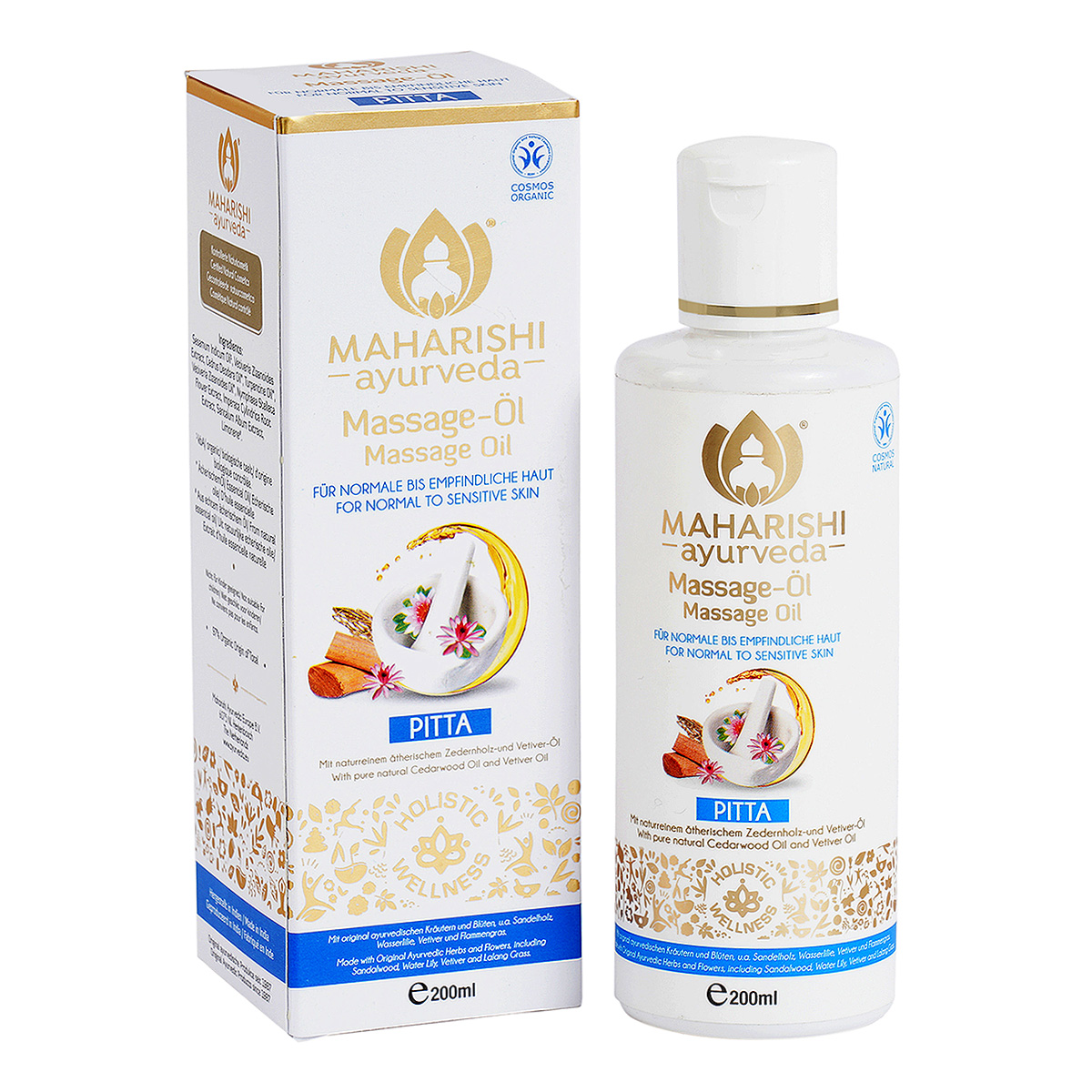 Pitta massageolja eko. 200ml Maharishi ayurveda