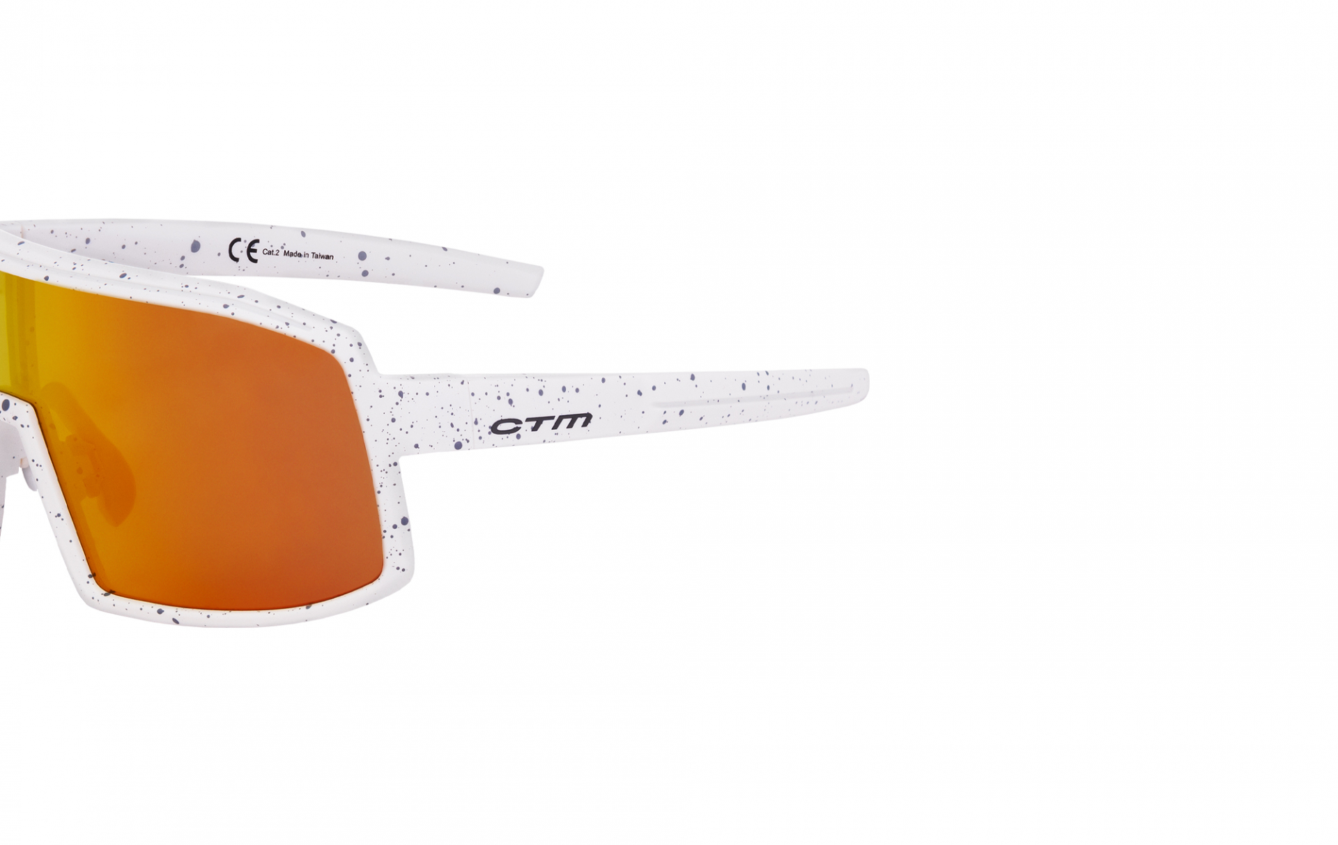 Sunglasses CTM Zenos, matte sprinkle white - 7