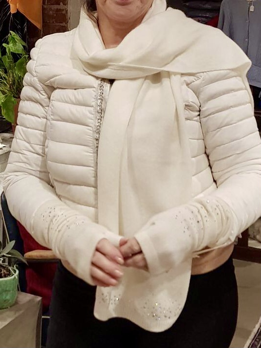 Fuji Yama- Sjal med strass - 4